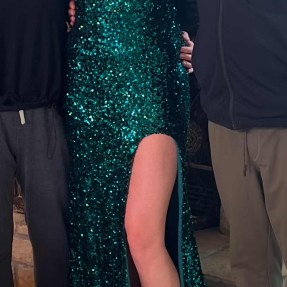 Stunning Green Sequin Gown